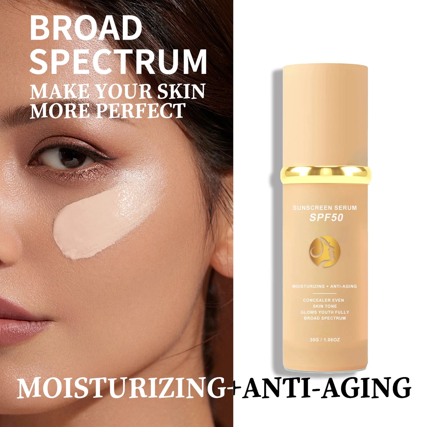 Sunscreen liquid foundation 30g, waterproof, sweat proof, goodbye to dry pickup powder, concealer, even skin color Peaceful Pleasures Health and Wellness