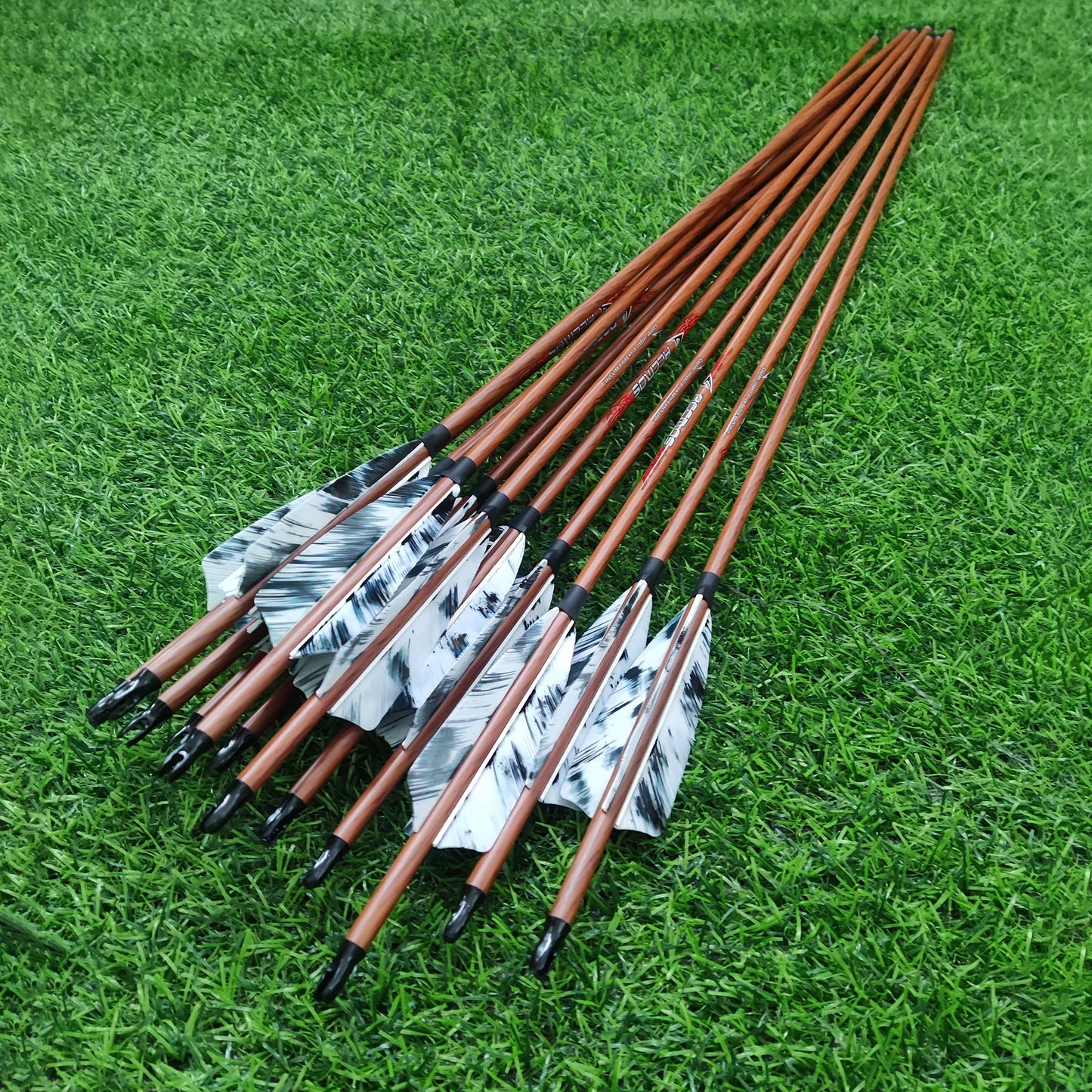 6 Wood Skin Carbon Arrows ID6 2 Spine 350 400 450 500 600 700 4 Real