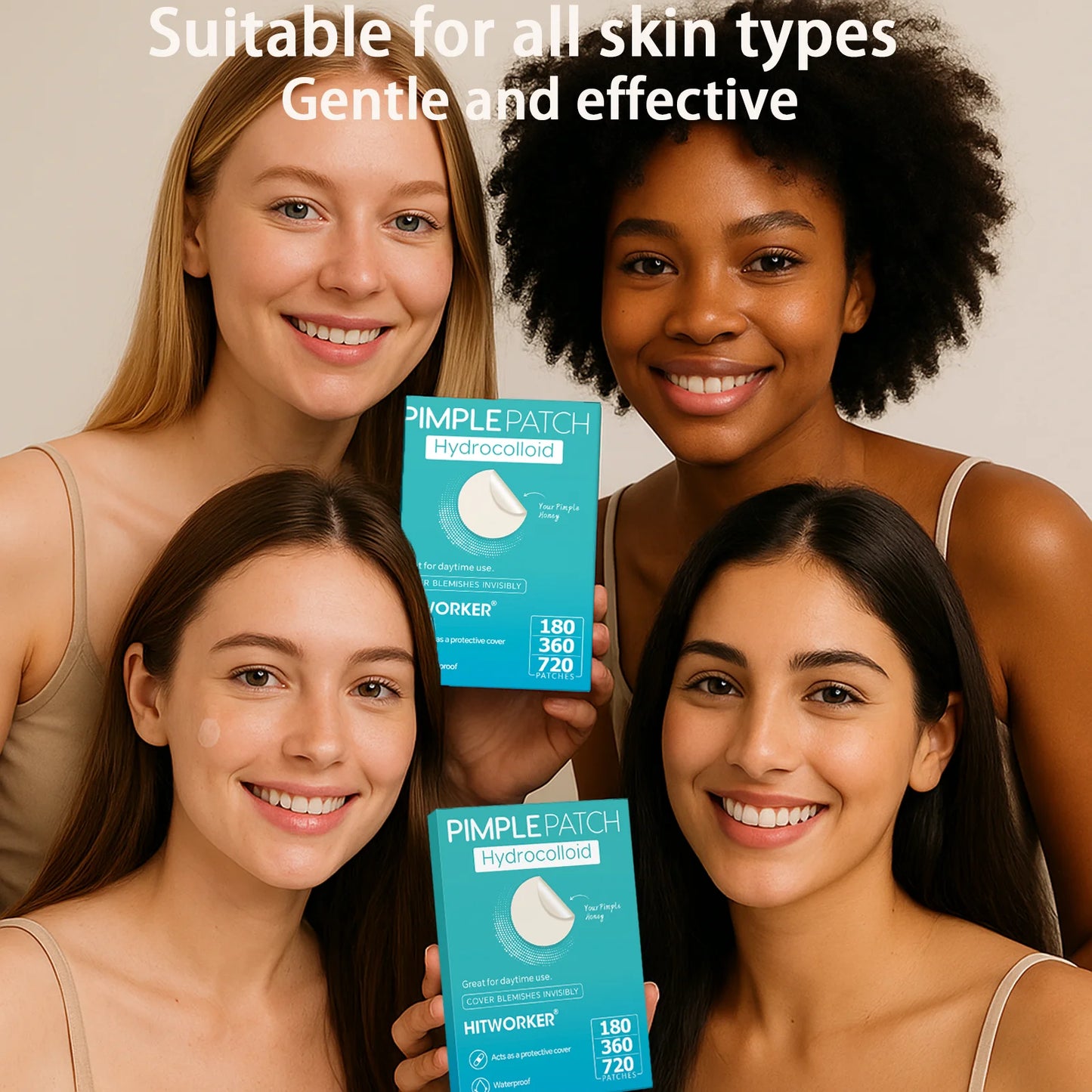 Hydrocolloid Acne Patches – Invisible, Waterproof, All Skin Types