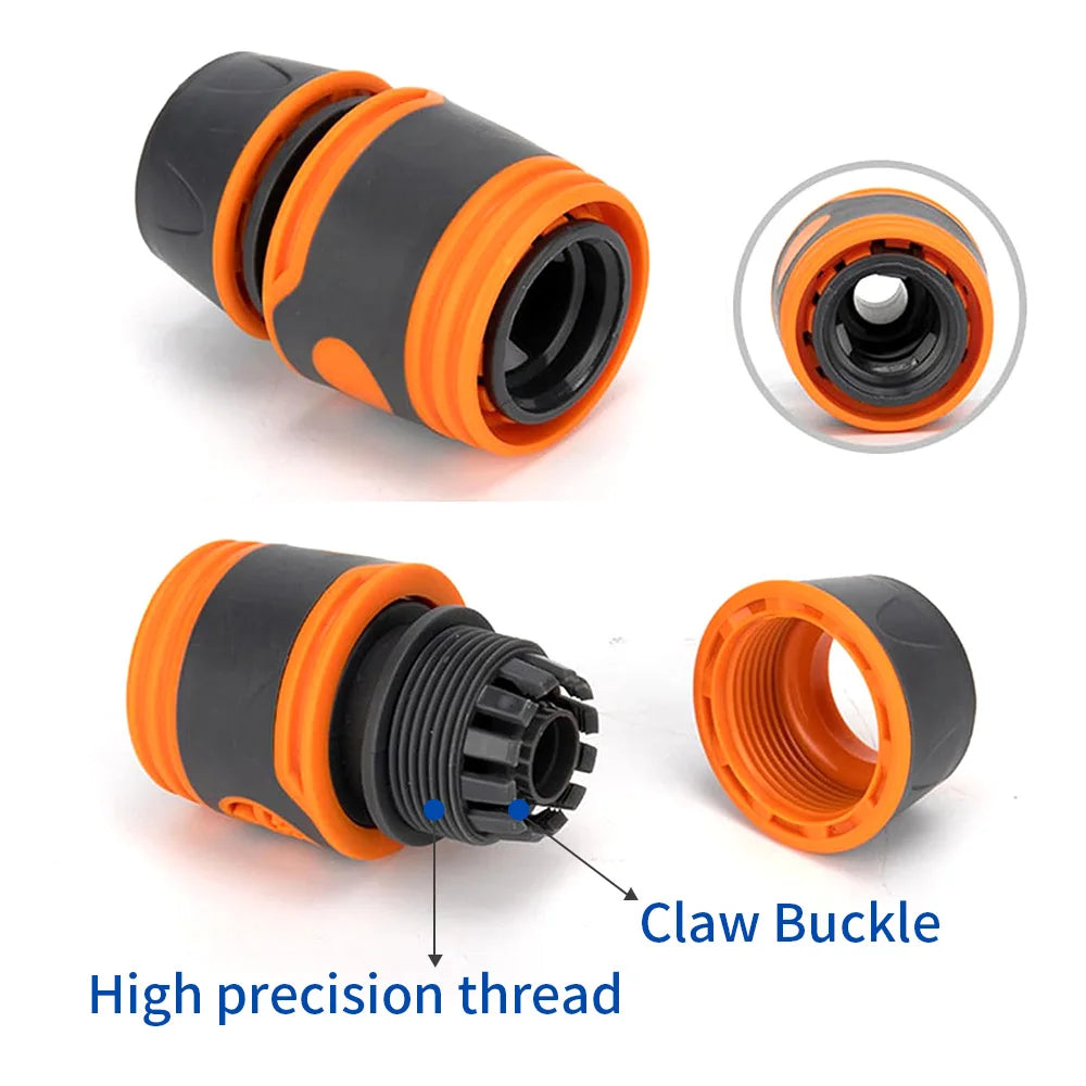 5PCS 1/2" 3/4" Garden Hose Water Tube Joint 12mm 16mm Irrigation Pipe Coupling Adapter Quick Connector for Repair Extender Peaceful Pleasures Health and Wellness