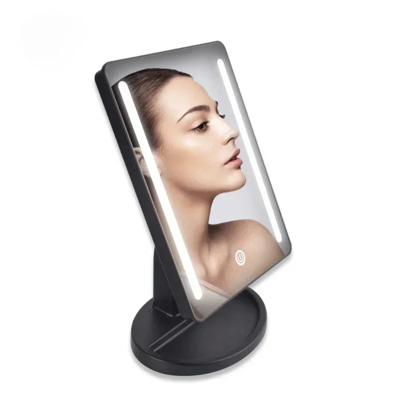 LED Lighted Makeup Mirror 10x Magnifying Tabletop Vanity Mirror