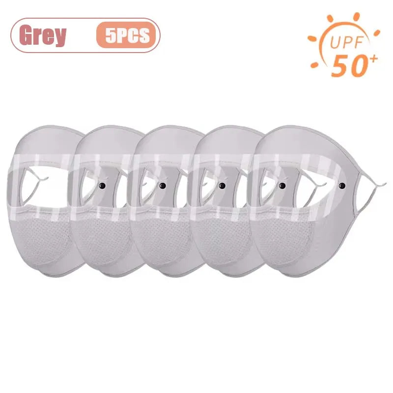UPF 50+ Full Face Cover Mask with Goggles | UV & Dust Shield