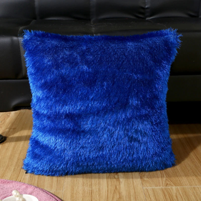 Throw Pillow Cover Short Plush Comfortable and Soft Sofa Decoration Household Products Modern Minimalism Cushion Covers Peaceful Pleasures Health and Wellness