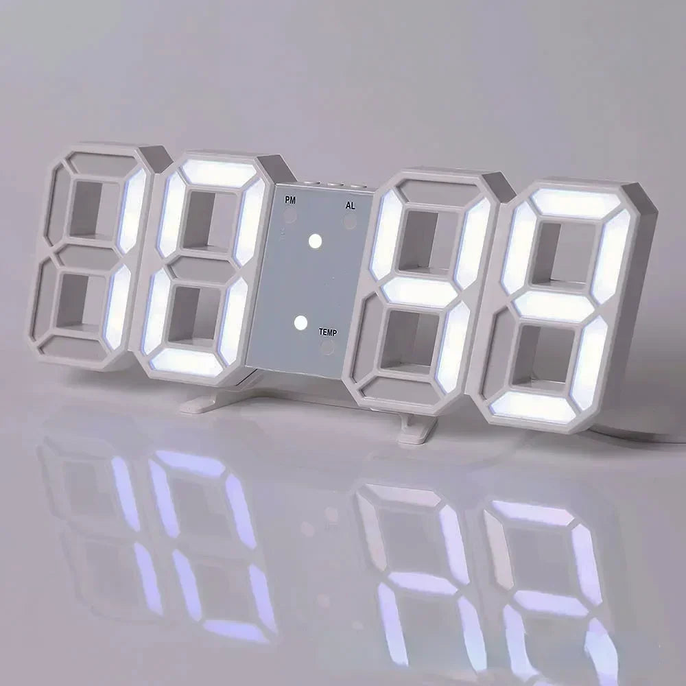 Digital Wall Clock Desk Watches Electronic Alarm Modern Home Decoration for Bedroom Decor Interior Led Table Clocks Living Room Peaceful Pleasures Health and Wellness