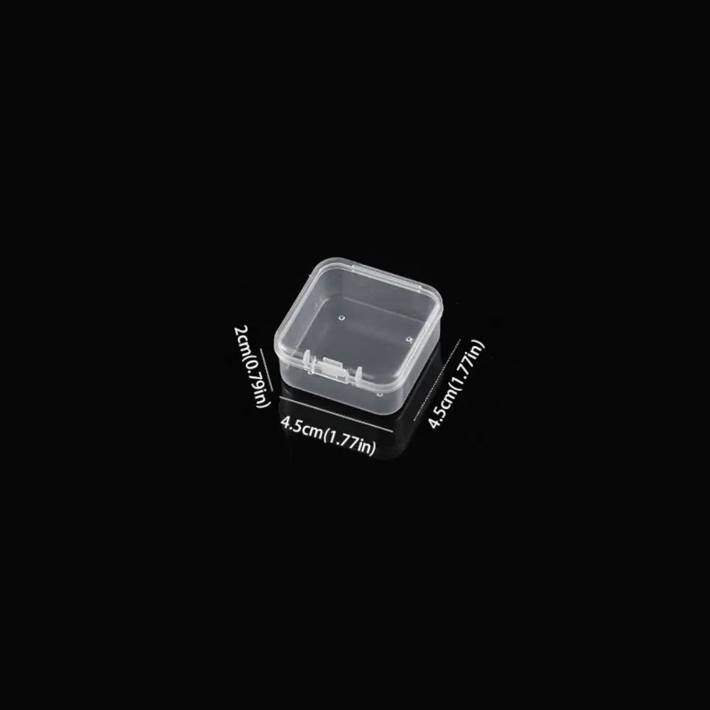 Transparent PP Square Jewelry Storage Box | Dustproof Organizer
