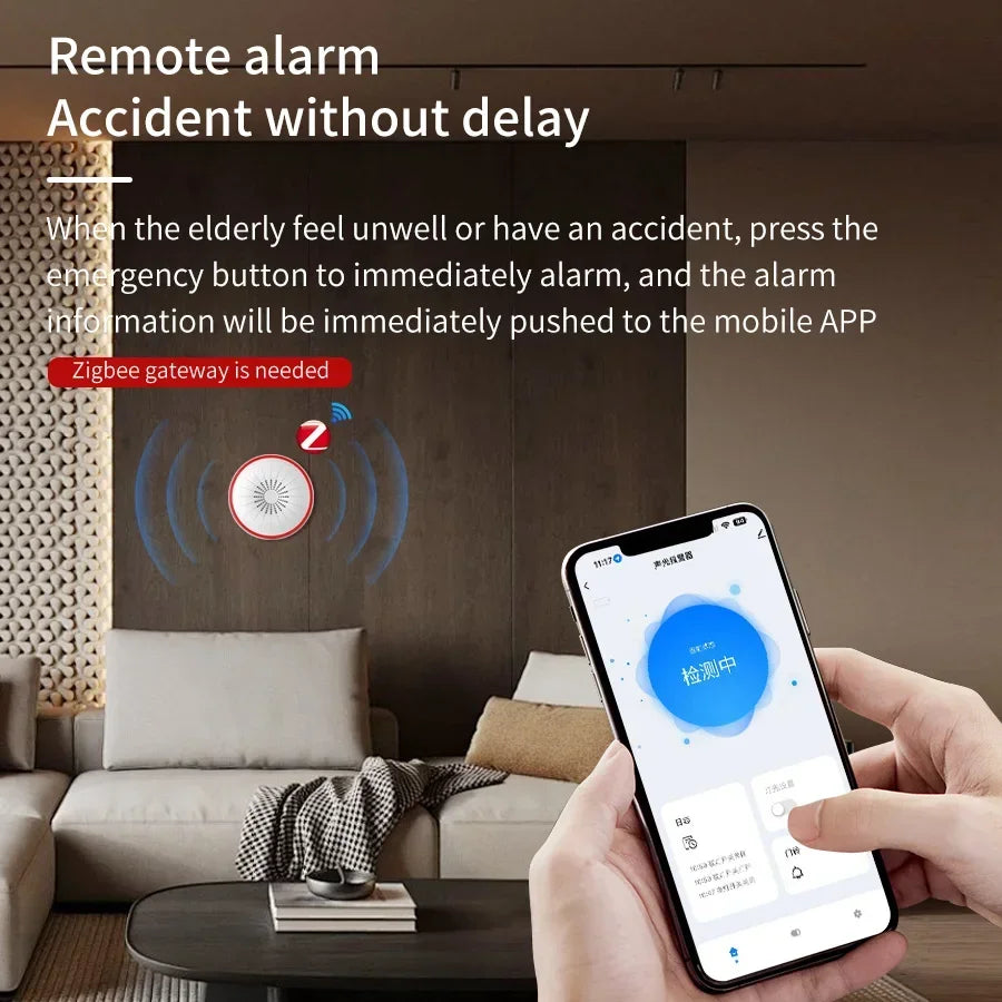 Tuya Smart Siren 85DB ZigBee WiFi Alarm Sound Light Sensor Detector Home Security Alarm App Control Works With Alexa Google Home Peaceful Pleasures Health and Wellness