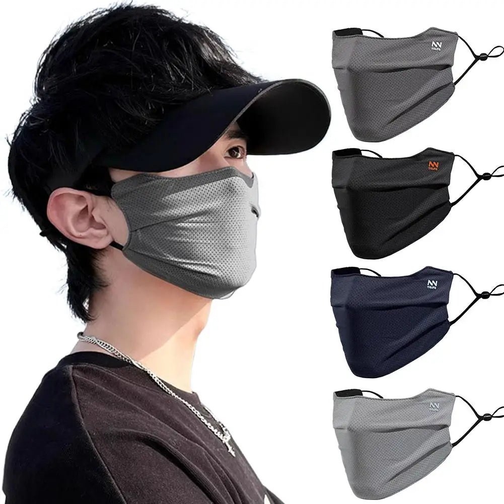 Breathable Ice Silk Face Mask for Sun Protection Peaceful Pleasures Health and Wellness