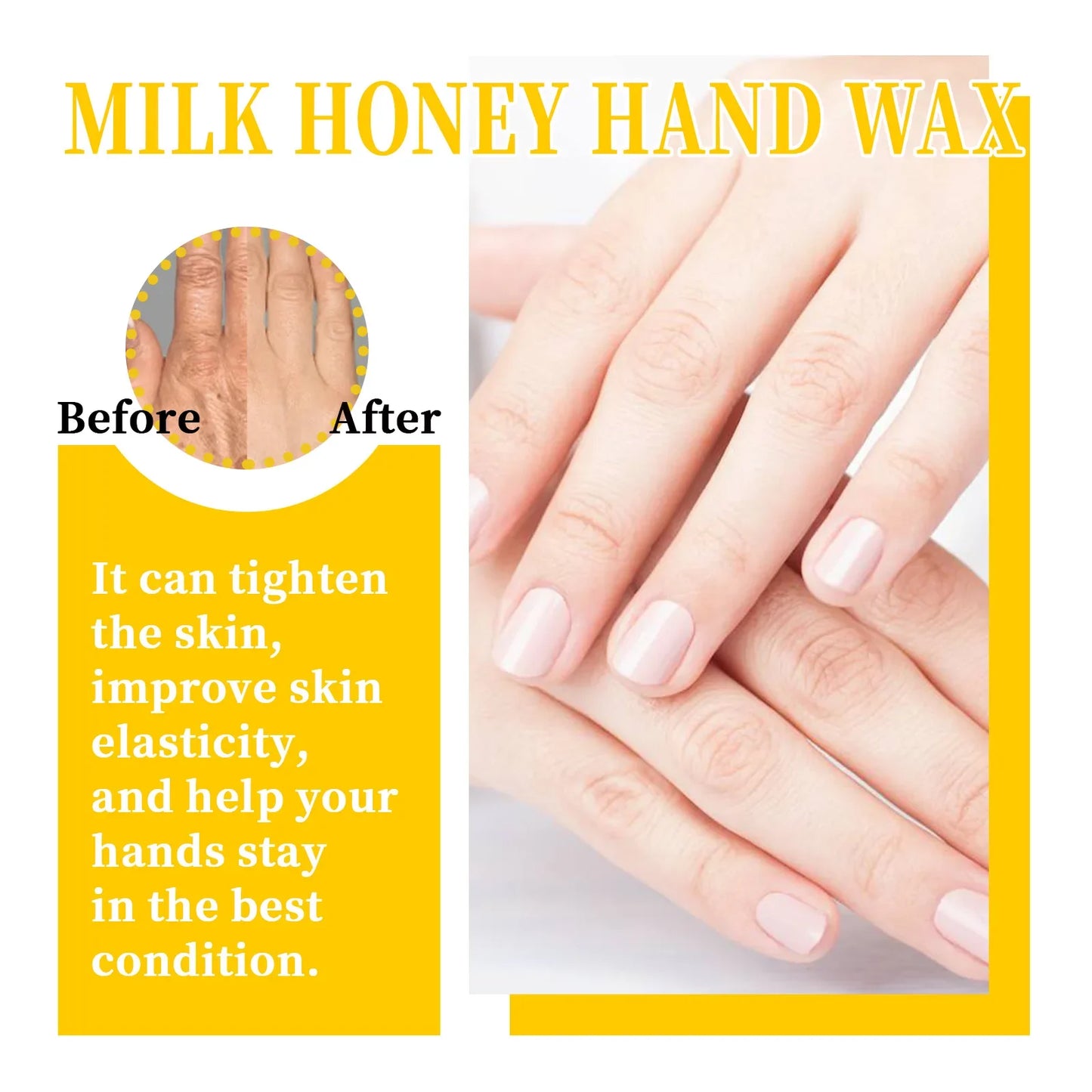 OceAura Milk & Honey Hand Wax Mask – Moisturize & Brighten
