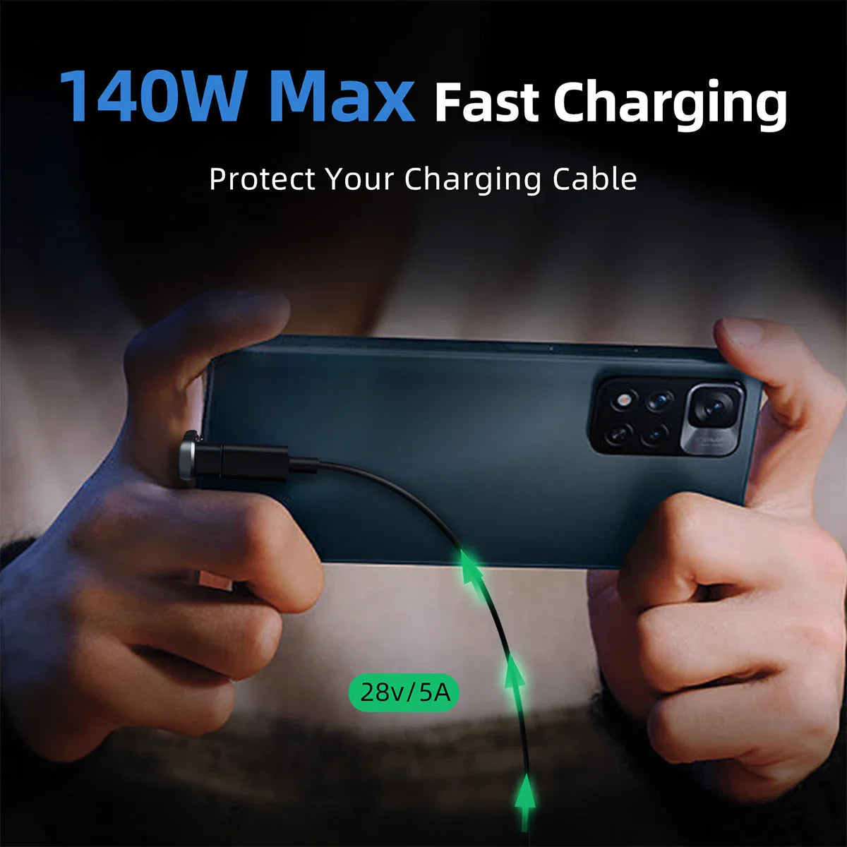 180° USB-C Adapter 20Gbps PD 140W – Steam Deck & Tablets