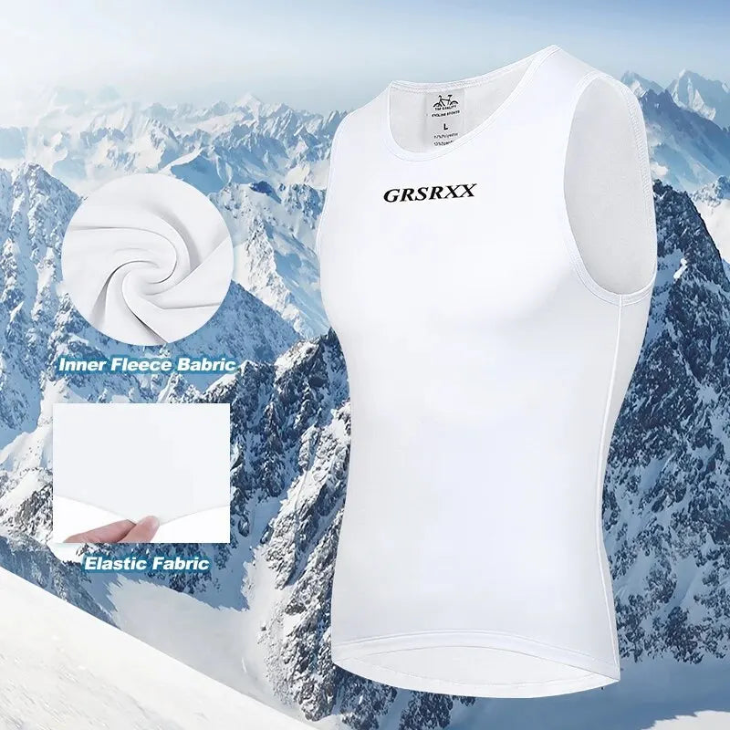 Winter Fleece Cycling Vest – Thermal Base Layer Men & Women