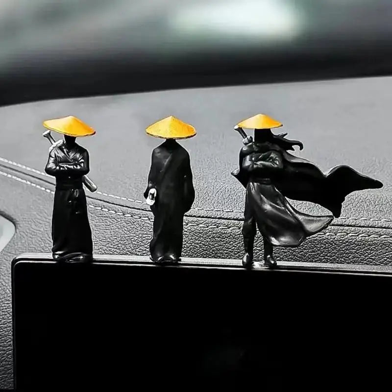 Samurai Mini Figures Set of 4 | 50mm PVC Warrior Desk Decor