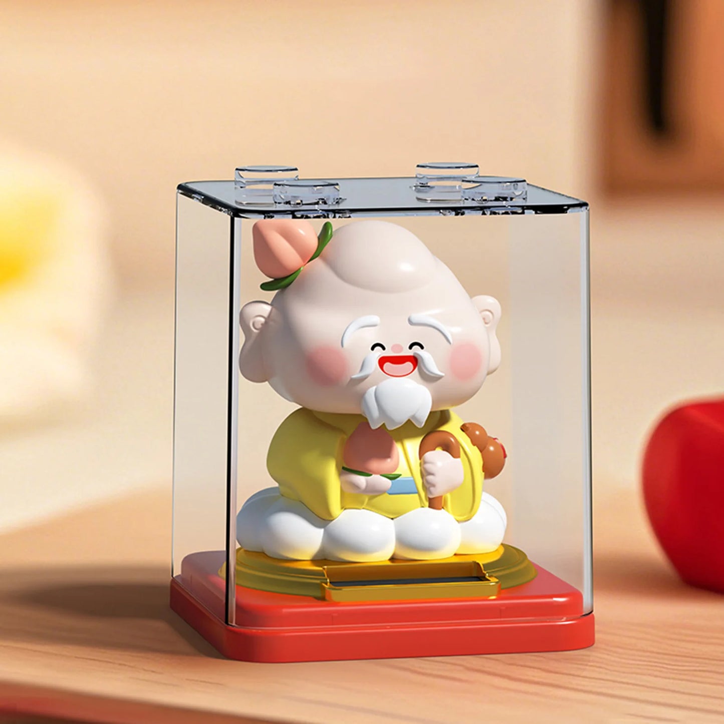 Solar Powered Money God Figurine Auto Noddin Implies Auspiciousness Car Decoration Dashboard Automatic Nodding Solar Decor Peaceful Pleasures Health and Wellness G