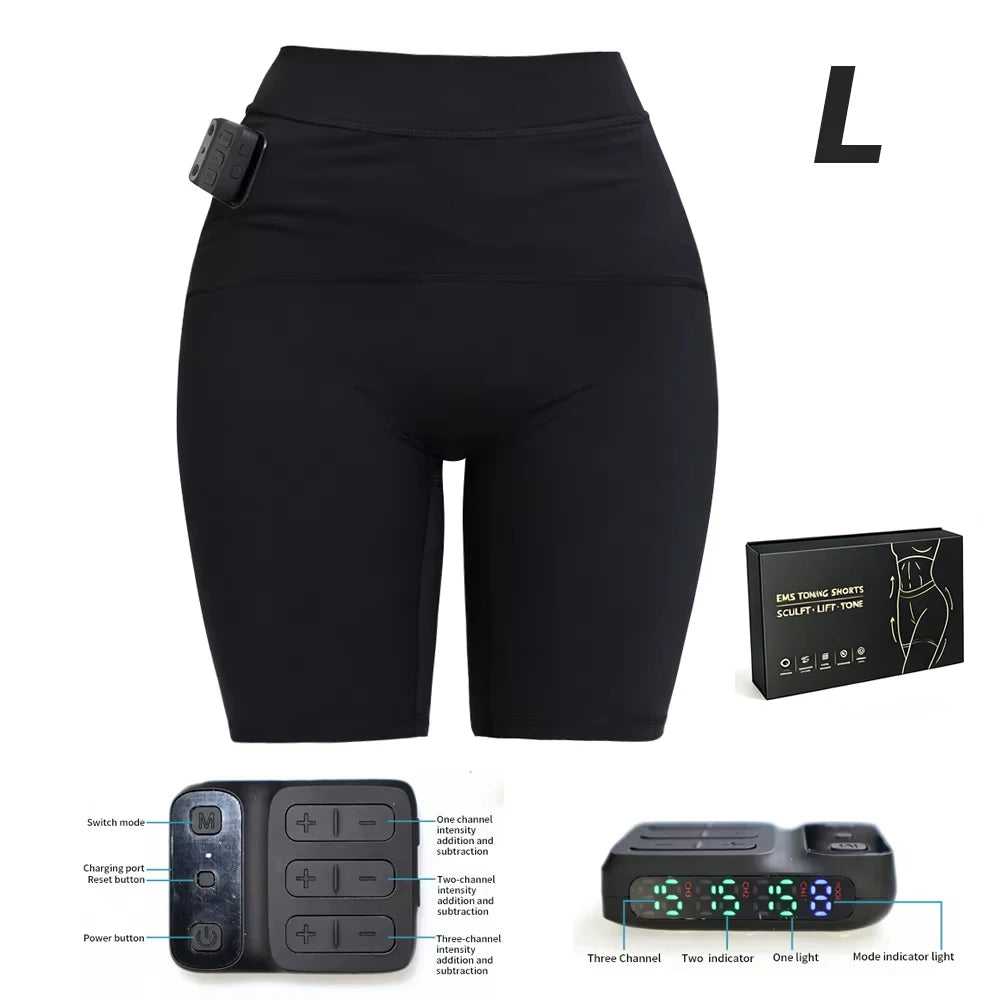 VamsLuna EMS Muscle Stimulator Shorts | 3-Zone Wireless Massage