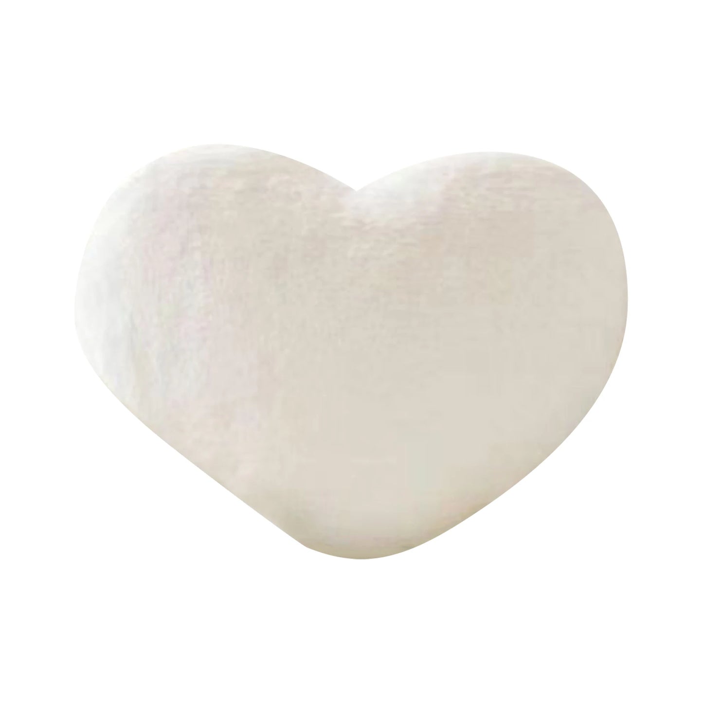 Cute Heart Shaped Pillow Soft Plush Throw Pillows Living Room Decor Valentines Day Wedding Gifts Love Pillow Heart Sofa Cushion Peaceful Pleasures Health and Wellness 30cm White