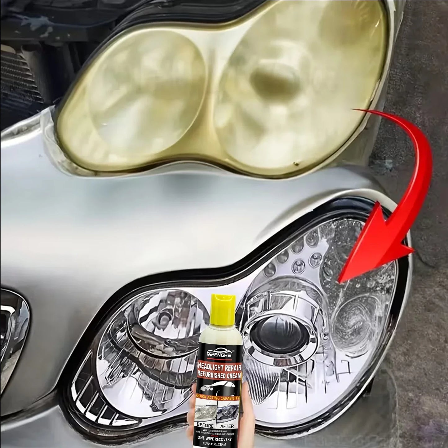 Headlight Restoration Kit – Anti-Yellowing UV Protective Coating