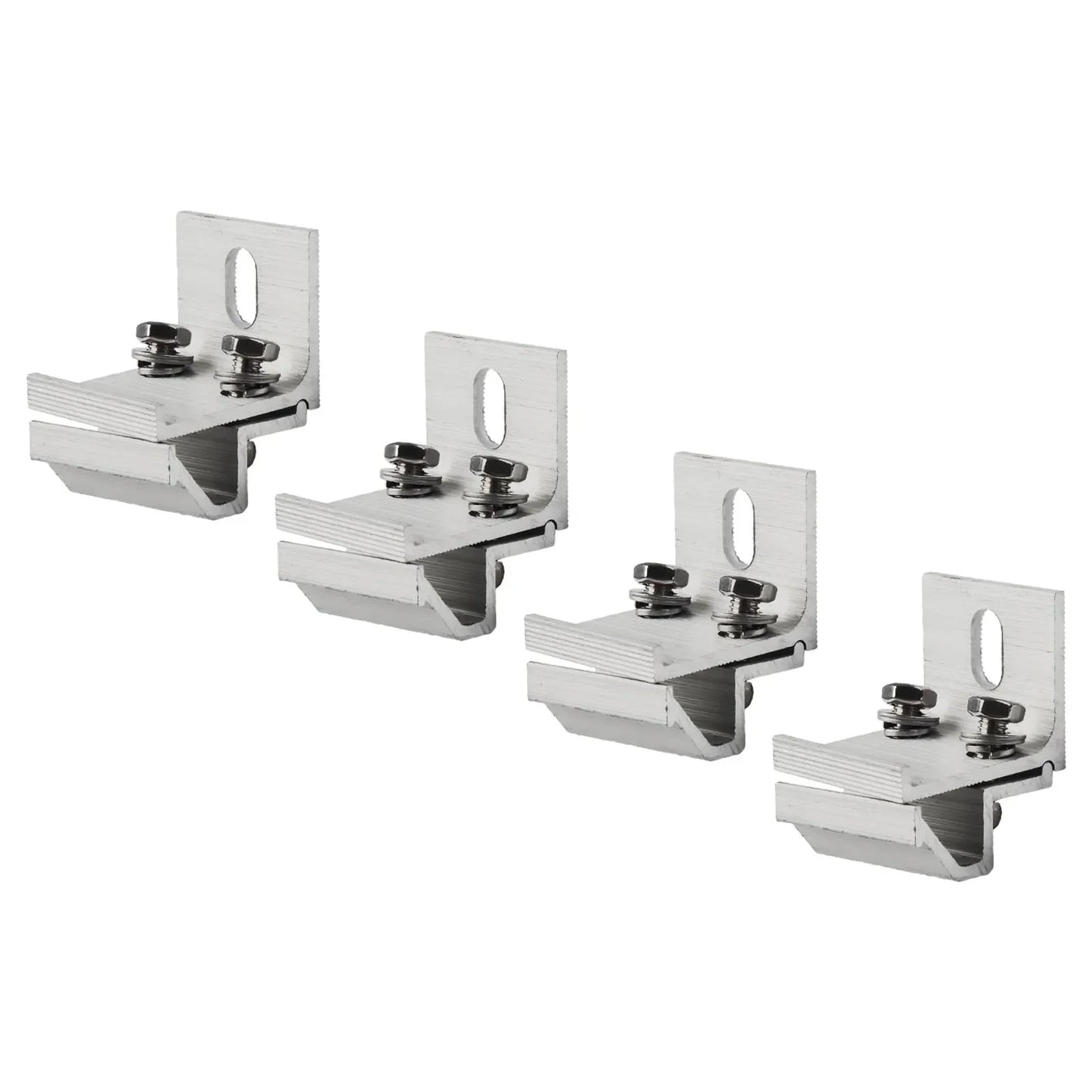 Aluminum Alloy Solar Panel Roof Mounting Clamps – 4pcs