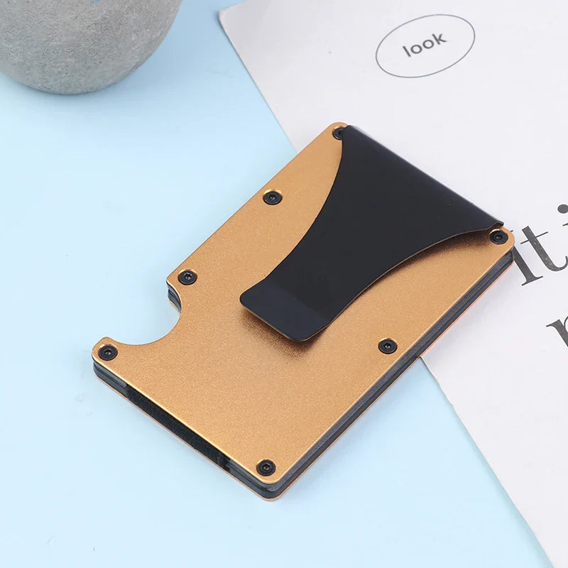 Slim RFID Minimalist Wallet – Card Holder & Money Clip