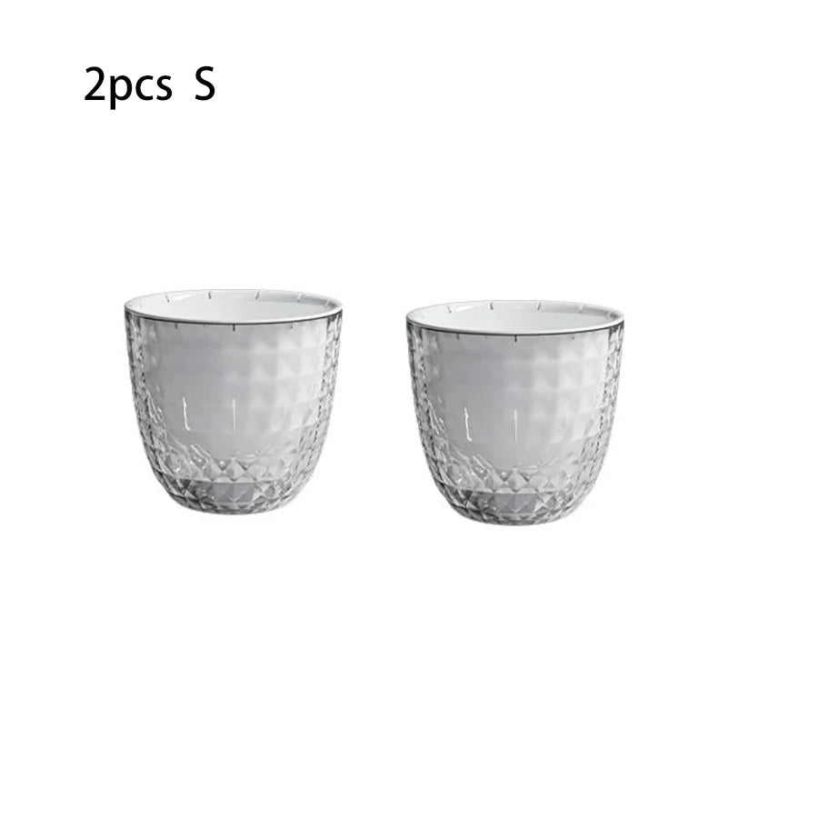 Self-Watering Plant Pots with Reservoir – Double Layer Clear Planter for African Violets & Indoor Plants