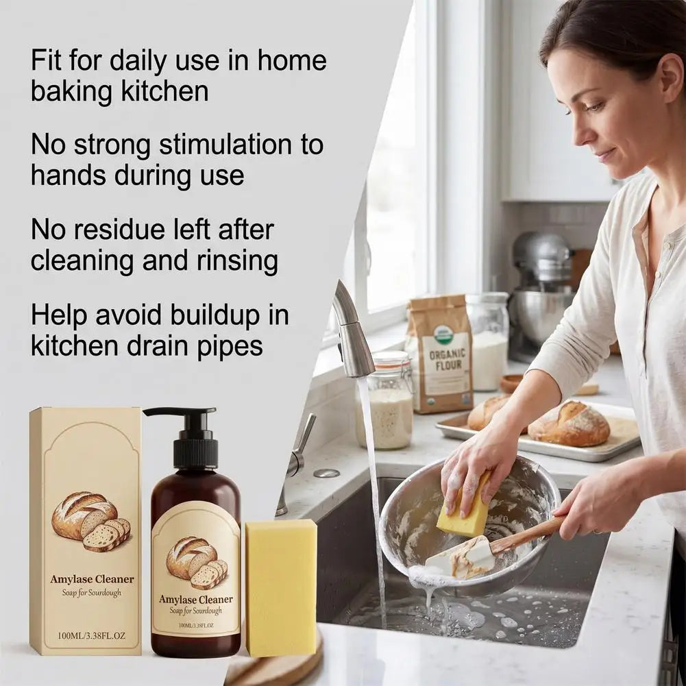 Enzymatic Sourdough Baking Tool Cleaner – Gentle & Effective