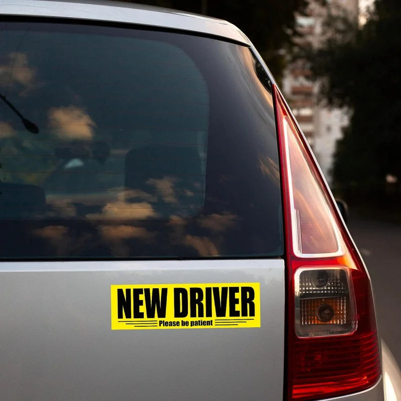 3-Pack Student Driver Reflective Car Stickers | New Driver Decal
