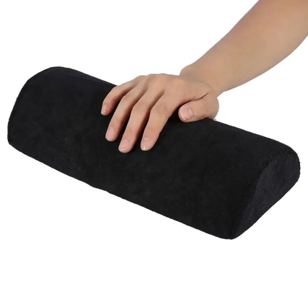 10 Colors Soft Hand Palm Rest Manicure Table Washable Hand Cushion Pillow Holder Arm Rests Nail Art Stand for Manicure Pillow Peaceful Pleasures Health and Wellness black