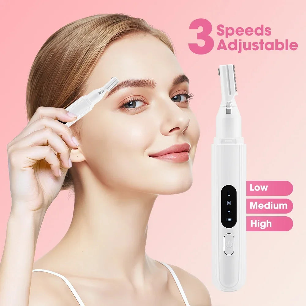 Ms.Dear Rechargeable Electric Eyebrow Trimmer Dual-Blade