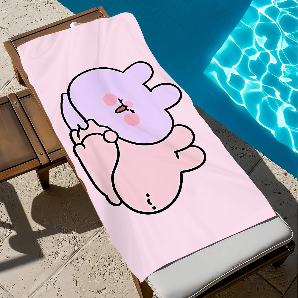 Cute Cartoon Quick-Dry Beach Towel | Pool, Gym, Travel, Camping Quick-Dry Beach Towel Peaceful Pleasures Health and Wellness z5 STJ150x260CM