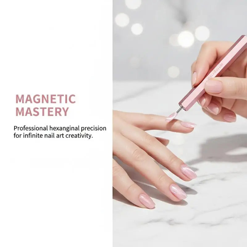Strong Magnet Stick Hexagonal Shape Double-end Cat Eye For UV Gel Polish Pen Magnet Nail Art Manicure Design Pen Tools Peaceful Pleasures Health and Wellness