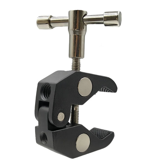 VeFly Aluminum Super Clamp 1/4 3/8 Screw for DSLR Tripod Rig Camera Clamp Mount Oasis Select black