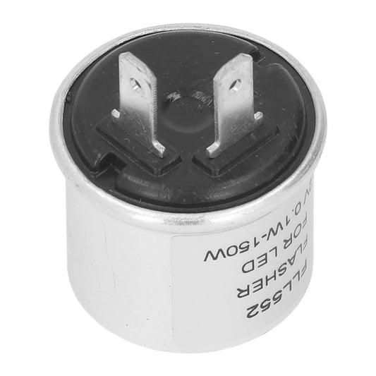 LED Flasher Relay Aluminum Shell 2 Pin Low Power Consumption Turn Signal Light Flasher 12V Turn Signal Light Flasher Peaceful Pleasures Health and Wellness Default Title