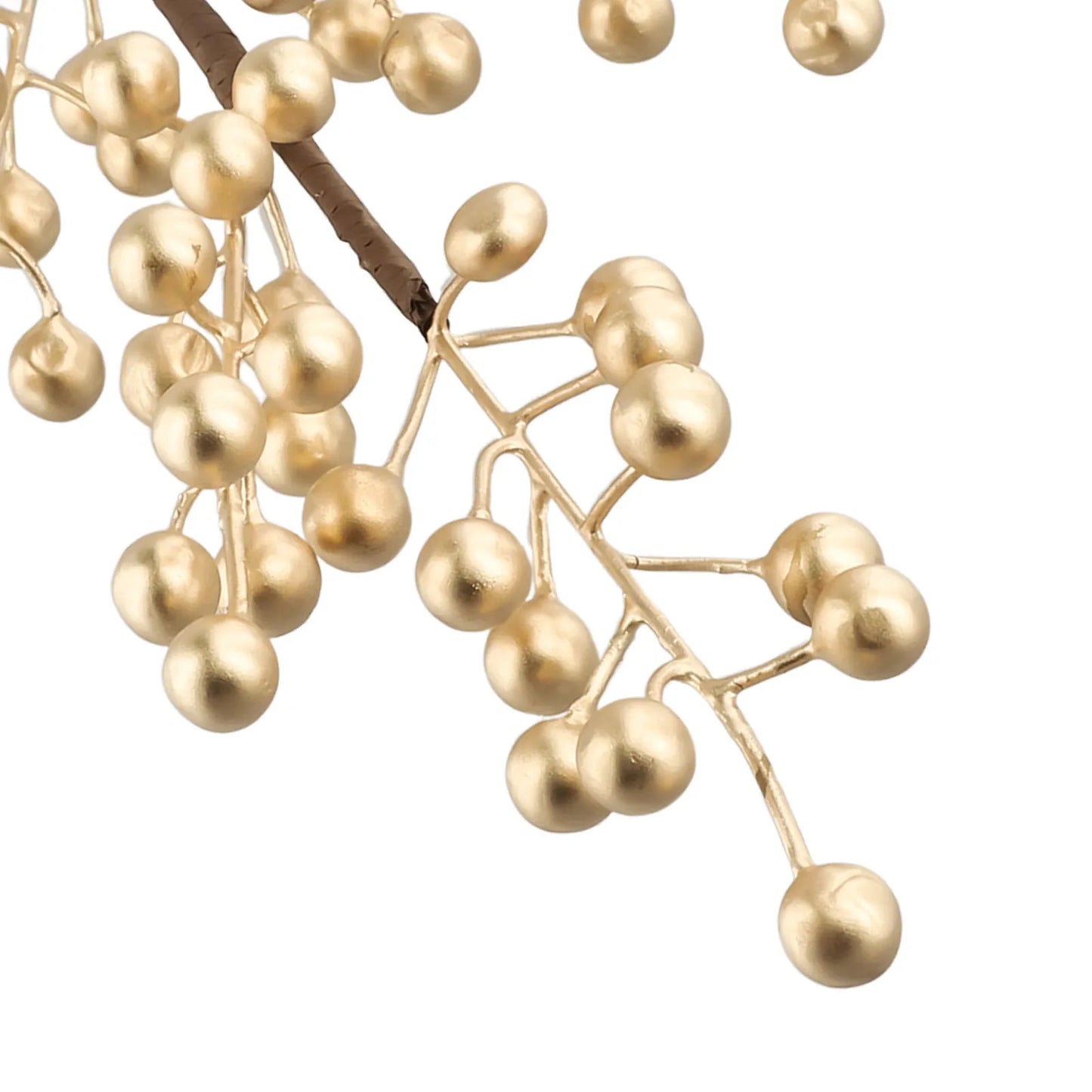4-Fork Artificial Berry Gold Fruit Flower Bouquet Decorating Living