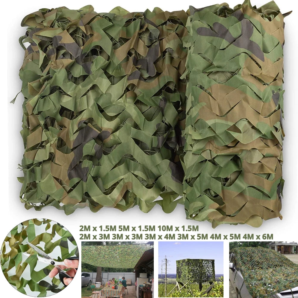 Camo Netting Bulk Roll Camouflage Netting Military Hunting Mesh Nets for Hunting Blind Sunshade Shooting Theme Party Decoration Peaceful Pleasures Health and Wellness