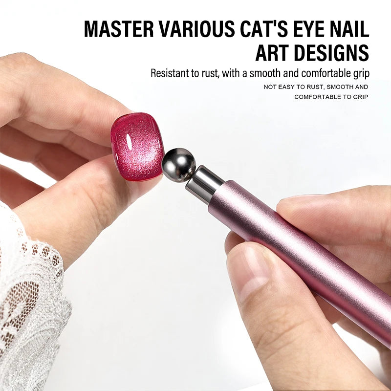 Double-Head Cat Eye Nail Magnet Pen | Gel Polish Nail Art Tool
