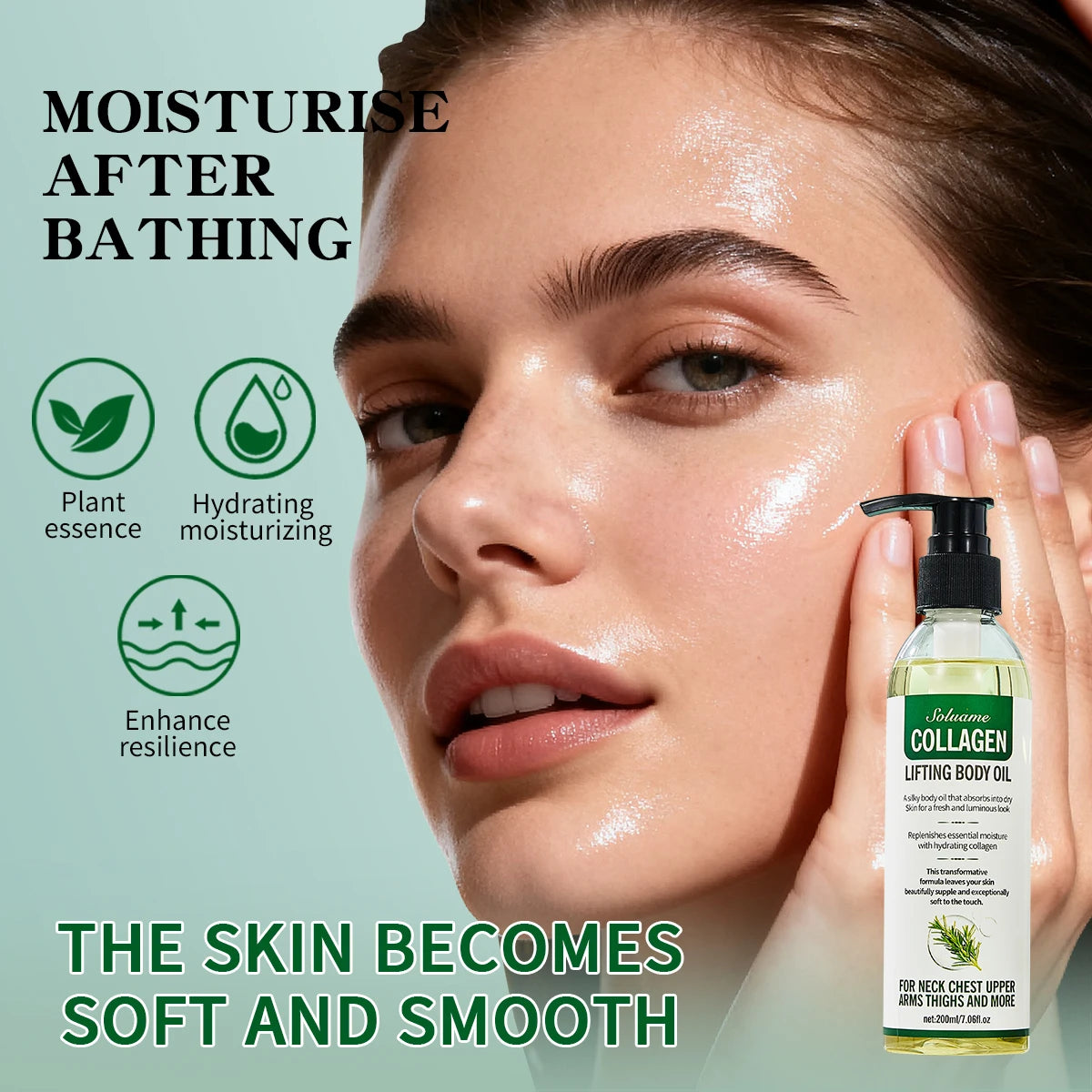 Collagen Lifting Body Oil for Hydrating and Firming Peaceful Pleasures Health and Wellness