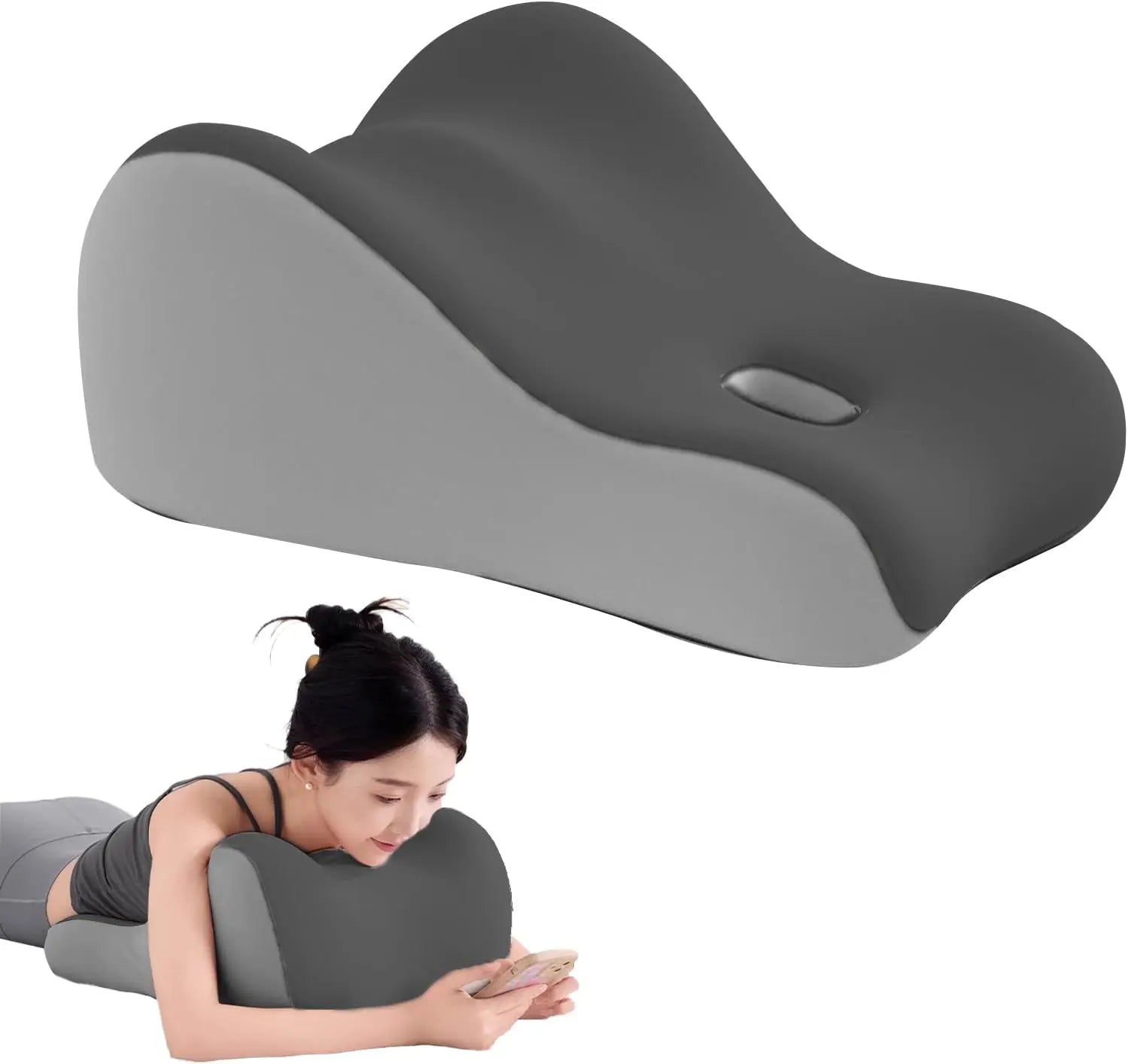 Intimacy Support Wedge Pillow for Couples Memory Foam Positioning Cushion for Back Neck & Waist Pain Relief with Washable Cover Peaceful Pleasures Health and Wellness