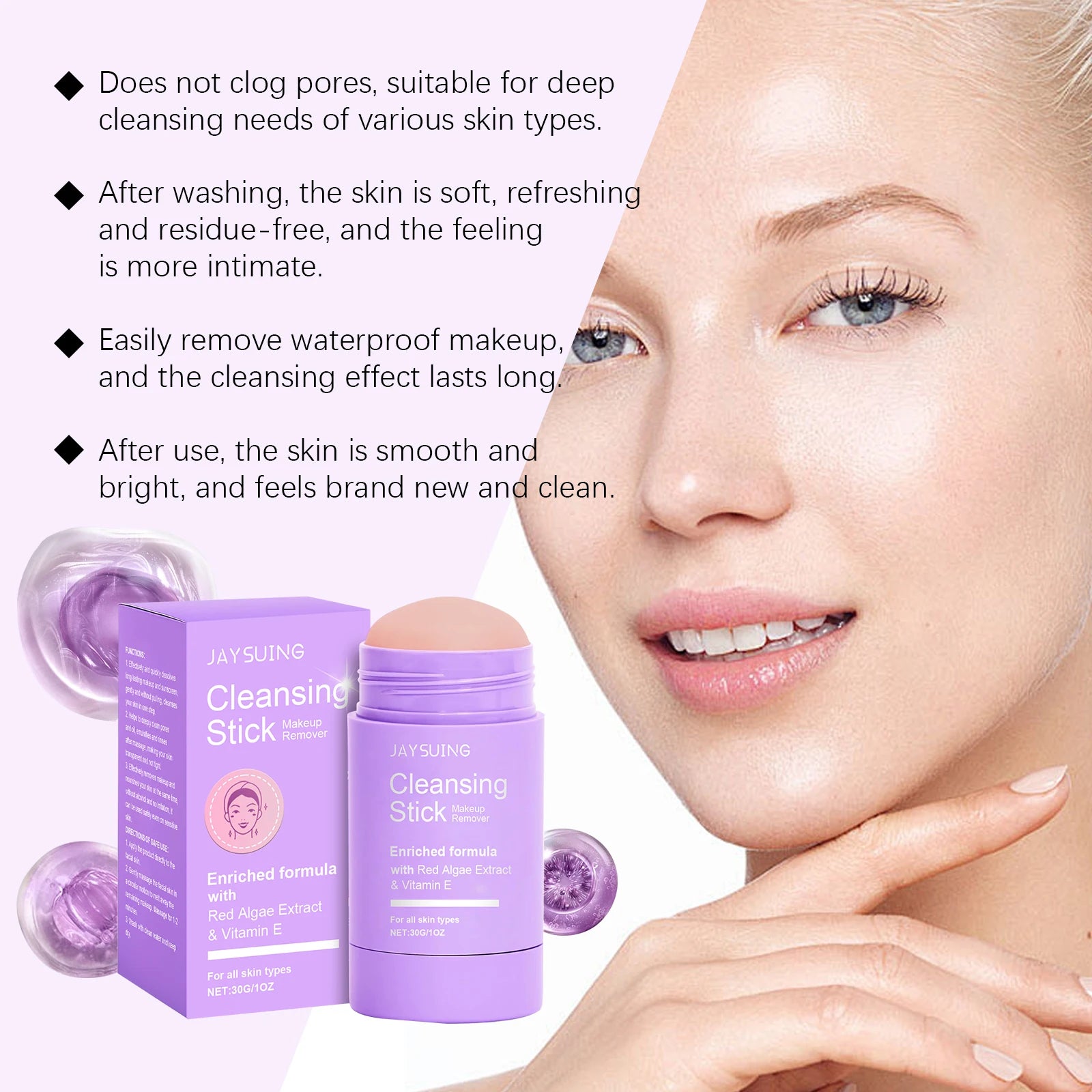 Vitamin E Makeup Remover Stick for Deep Cleansing Peaceful Pleasures Health and Wellness