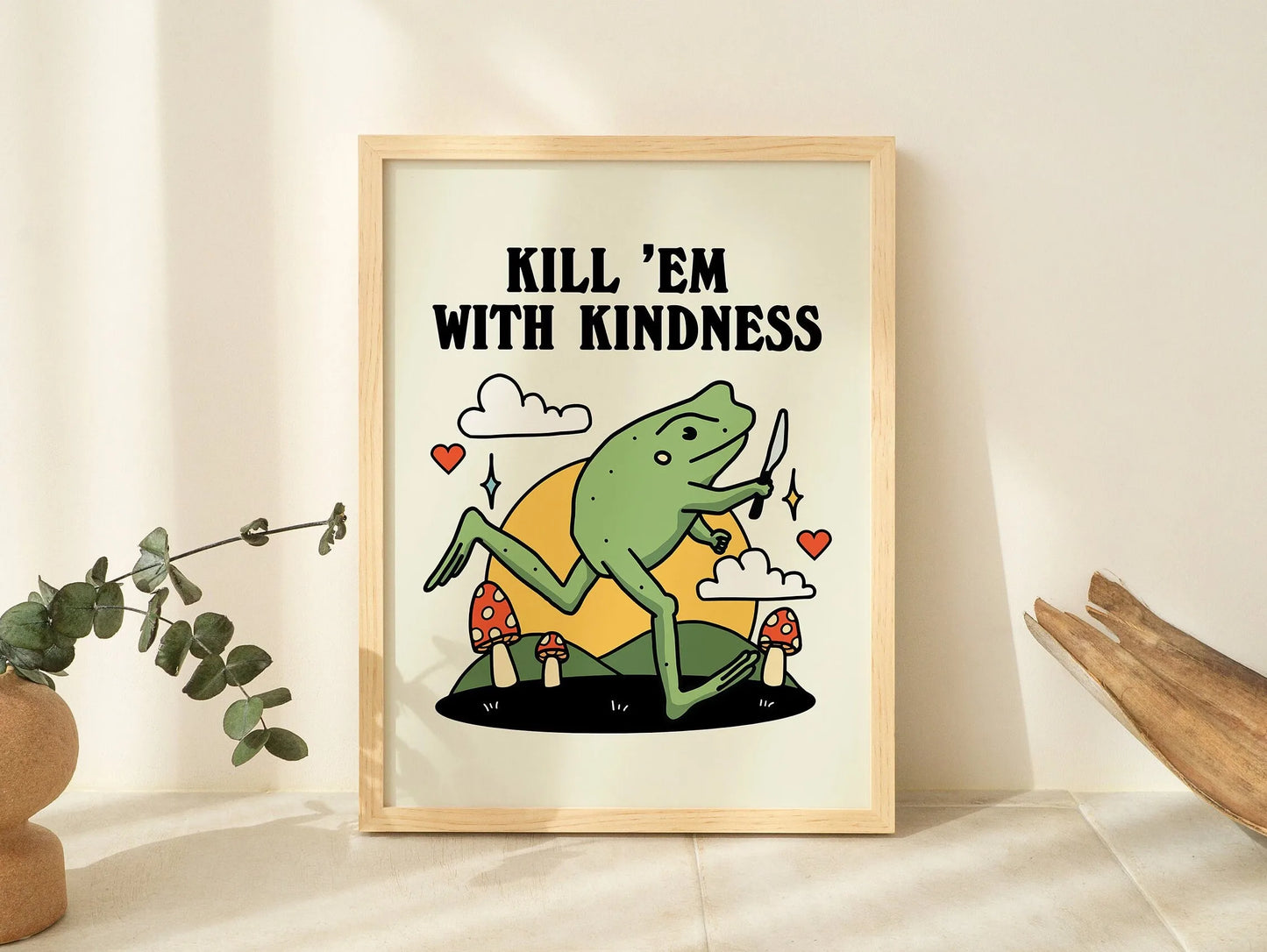 Funny Cat Canvas Wall Art | Spaghetti & Espresso Kitchen Decor
