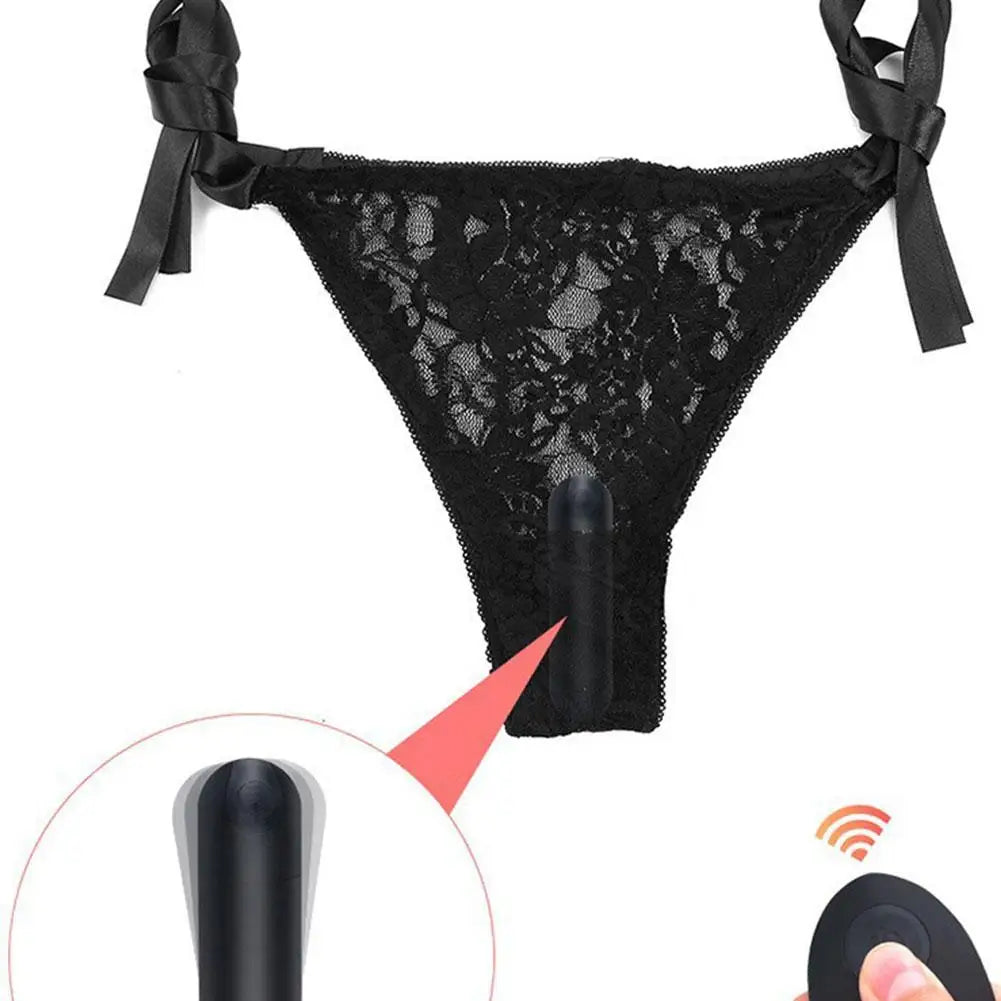 Remote Control Vibrating Lace Panties – Wearable Massager Peaceful Pleasures Health and Wellness