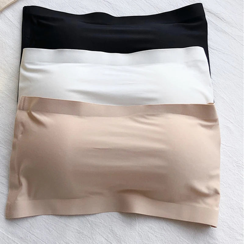 Seamless Tube Top for Women Removable Pads Strapless Bandeau Basic Black White Skin Color Intimates Sexy Lingerie Peaceful Pleasures Health and Wellness