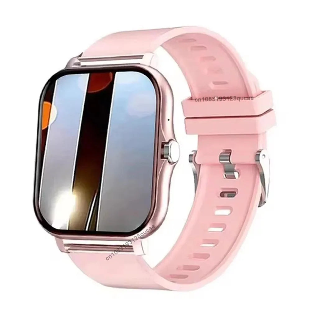 2026 Smart Watch 2.01'' HD Display Answer Make Call Message Preview Sport Modes DIY Dial Weather Forecast Smart Watch Men Women Peaceful Pleasures Health and Wellness Pink