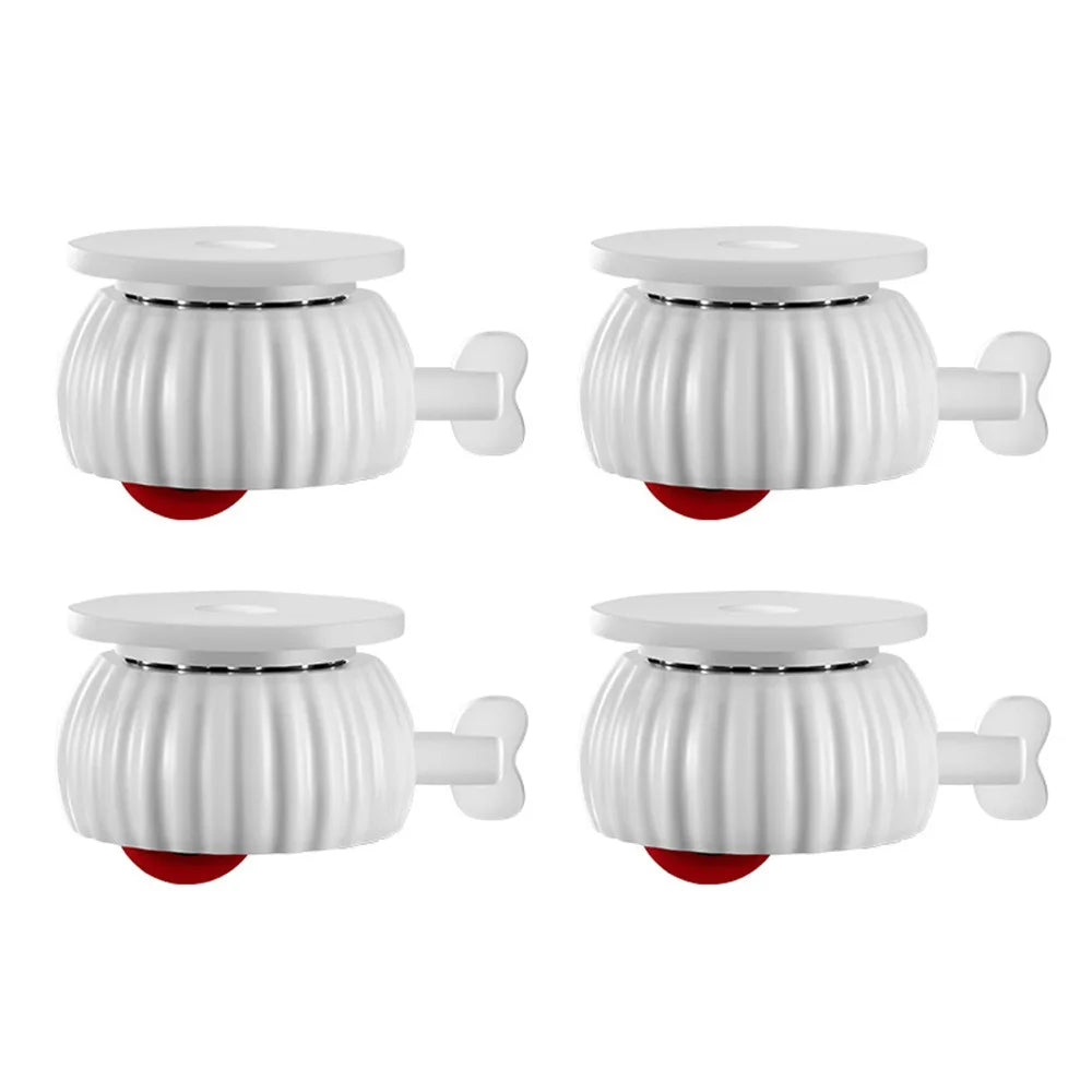 4-Pack Self-Adhesive 360° Swivel Furniture Caster Wheels