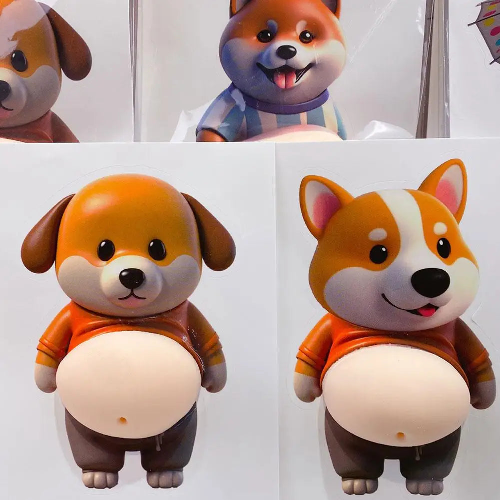 3D Cute Puppy Sticker Phone Case Decoration for Kids Peaceful Pleasures Health and Wellness