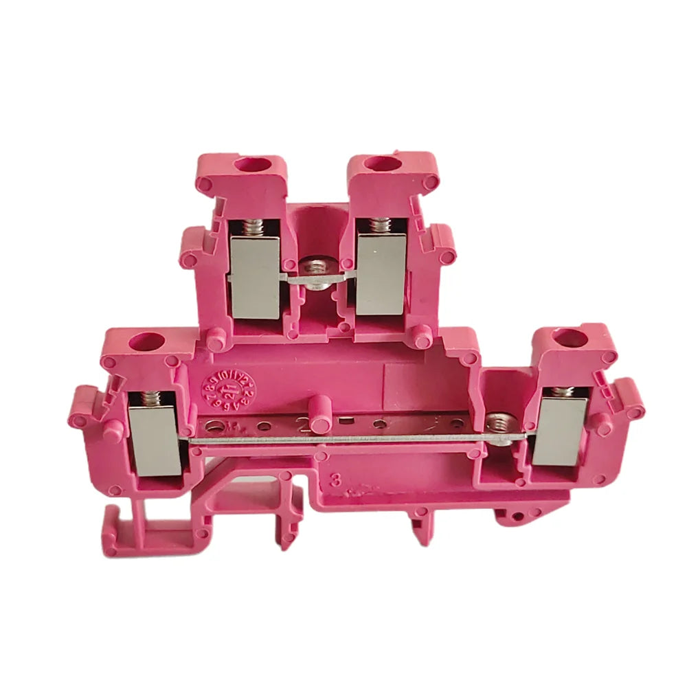 10Pcs MBKKB2.5 Double-layer Wiring Terminal Block,Universal Feed-Through Plug MBKKB-2.5 Double Level Din Rail Terminal Block Peaceful Pleasures Health and Wellness MBKKB2.5-Red