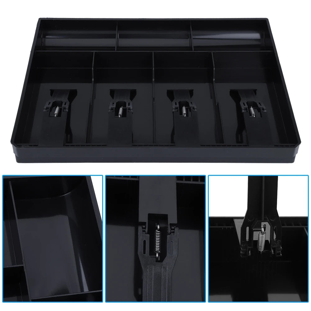 Four Compartment Cash Drawer Register Insert Tray Replacement 4 Bills 3 Money Storage Box Cash Register Insert Cash Box Peaceful Pleasures Health and Wellness