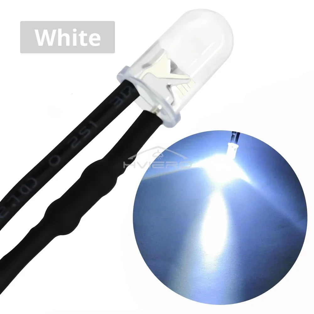 5mm DC 12V Pre-Wired LED Diodes | Atmosphere Lighting Bulbs