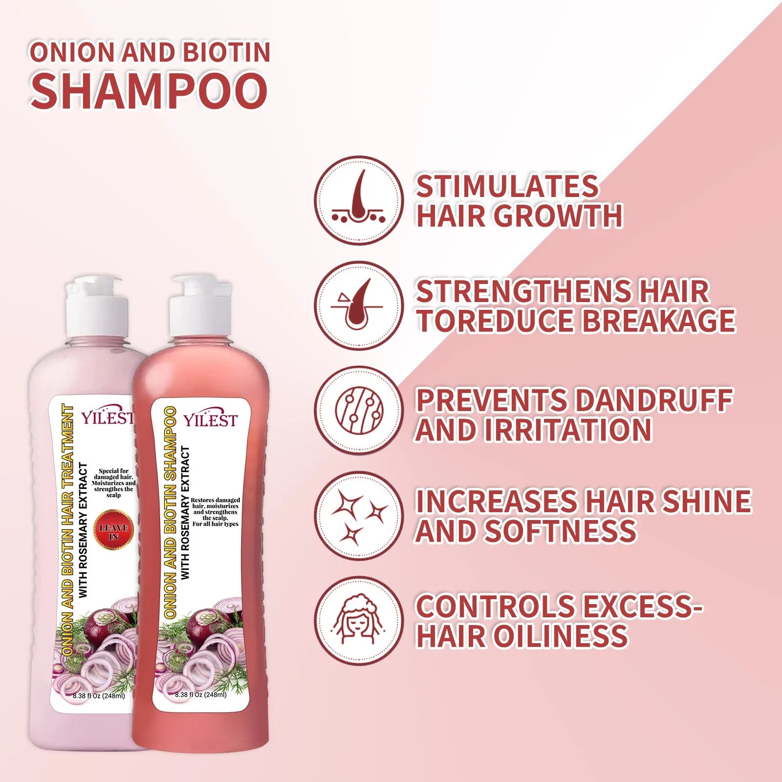Rosemary Shampoo for Fast Hair Growth Hair Conditioner Moisturizing Nourishing The Scalp Anti Hair Loss for All Hair Types Peaceful Pleasures Health and Wellness