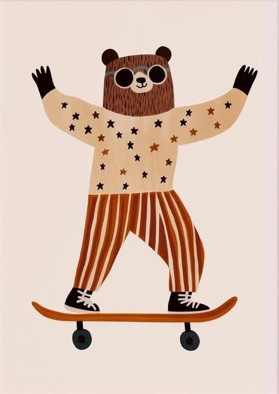 Funny Animal Canvas Wall Art Prints | Kids Nursery Room Decor