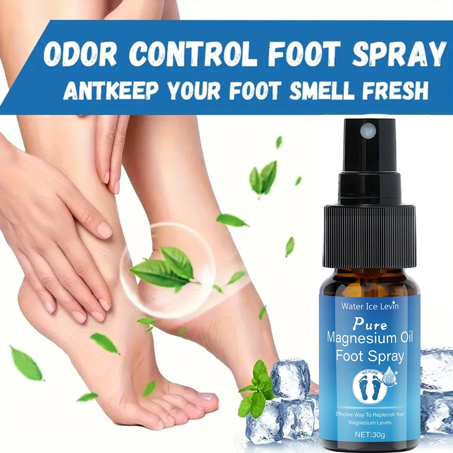 Magnesium Oil Foot Spray with Vitamin E | Moisturizing Foot Care