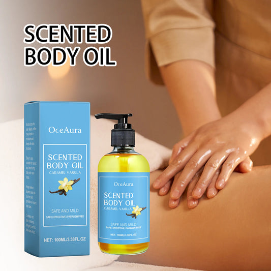 Caramel Vanilla Body Massage Oil – Moisturizing & Relaxing
