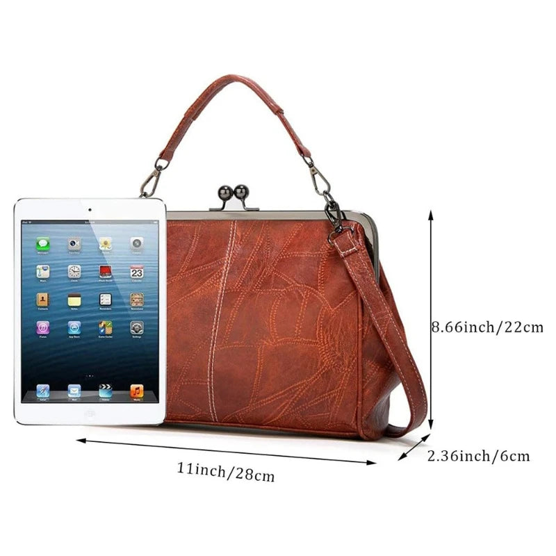 Women's Mini Clutch Crossbody Bag – PU Leather Shoulder Purse